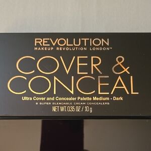 Revolution Ultra Cover & Conceal Palette In Medium Dark